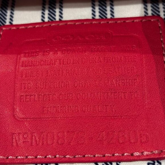 Coach Bonnie Cashin Swingpack Crossbody Bag with Kisslock Pouch Navy Blue & Pink - Picture 3 of 11